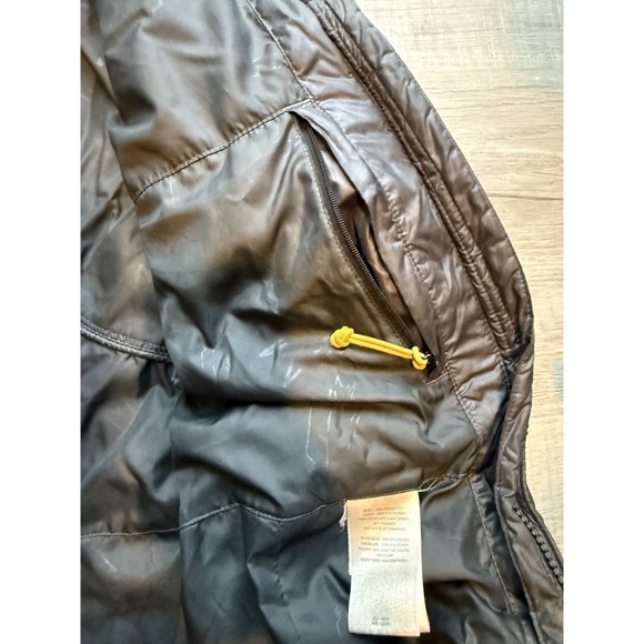 Lole Women's Dark Grey Down Puffer Jacket Hooded Size Medium Full Zip Winter - Picture 12 of 16